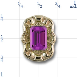 80904 Amethyst Bracelet Slide 